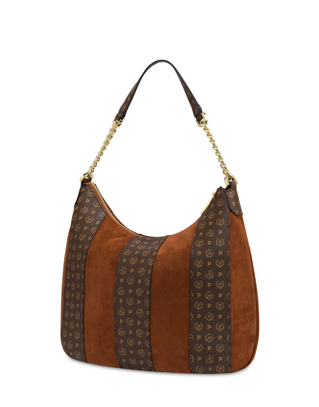 Borsa a spalla Interplay in fabric suede ed Heritage pvc Photo 2