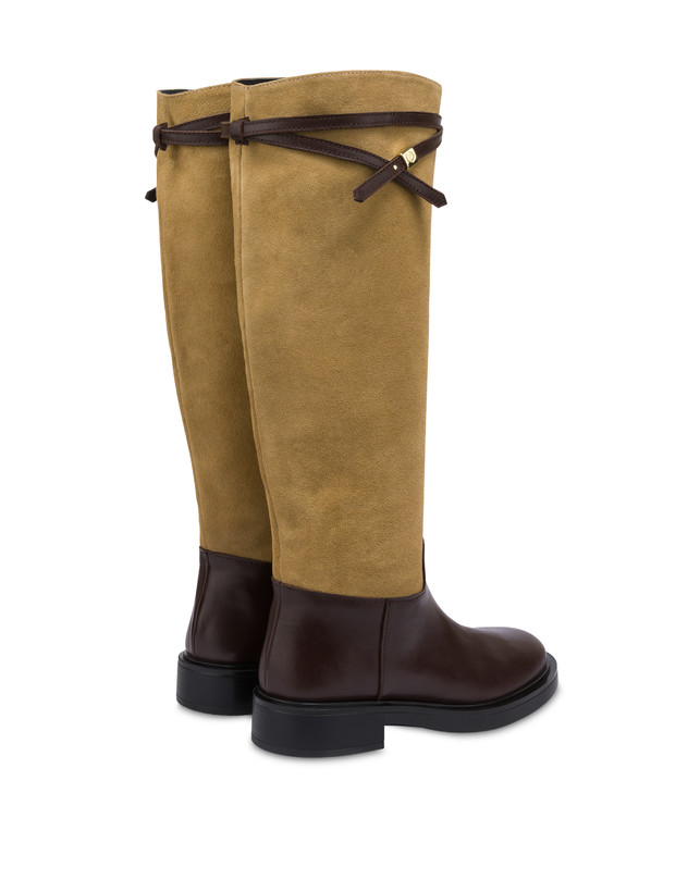 Alba boot in calfskin and split leather Photo 3