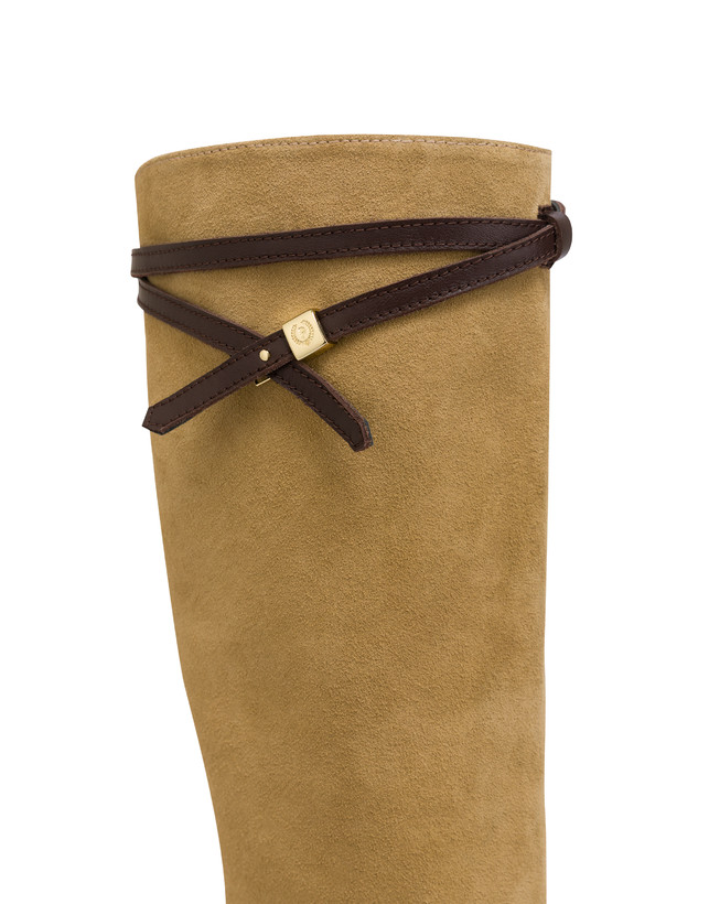 Alba boot in calfskin and split leather Photo 4