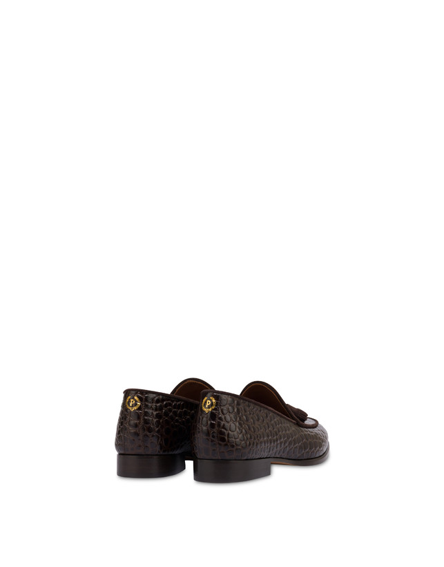 Belgian Shoes Outline in vitello stampa cocco e crosta Photo 3