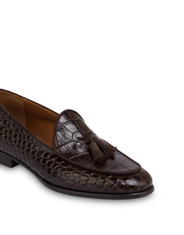 Belgian Shoes Outline in vitello stampa cocco e crosta Photo 4