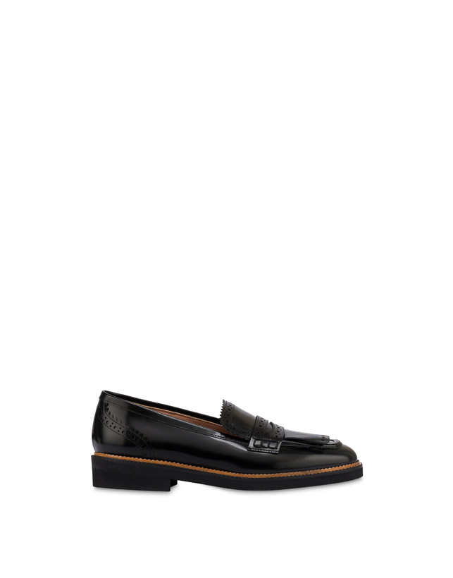 Mannish loafer in abraided calfskin Photo 1