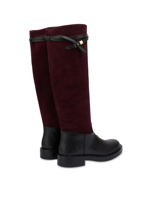 Alba boot in calfskin and split leather Photo 3