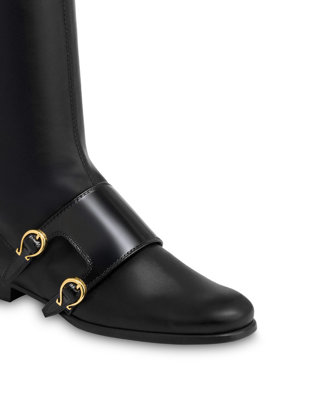 Overknee-Stiefel Kaleido aus weichem PU und Kalbsleder Photo 4