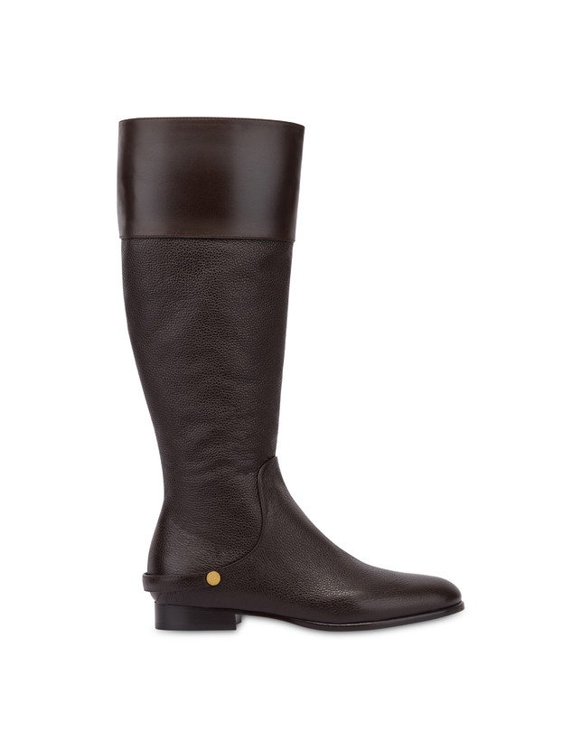 Stivale Jockey flat in vitello bottalato Photo 1