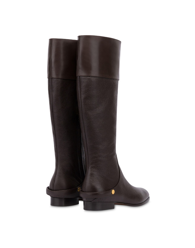 Stivale Jockey flat in vitello bottalato Photo 3