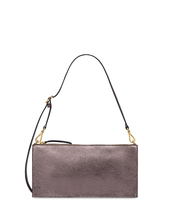 Solid Shoulder Bag in Laminated Tumbled Calfskin Photo 1