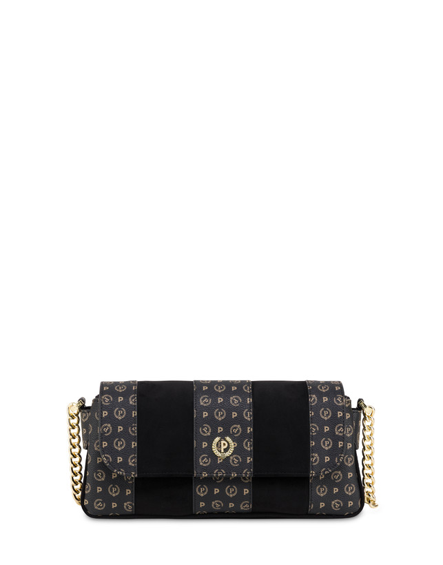 Borsa a spalla Interplay in fabric suede ed Heritage pvc Photo 1
