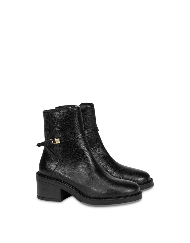 Laura Ankle Boots in Tumbled Calfskin Photo 2