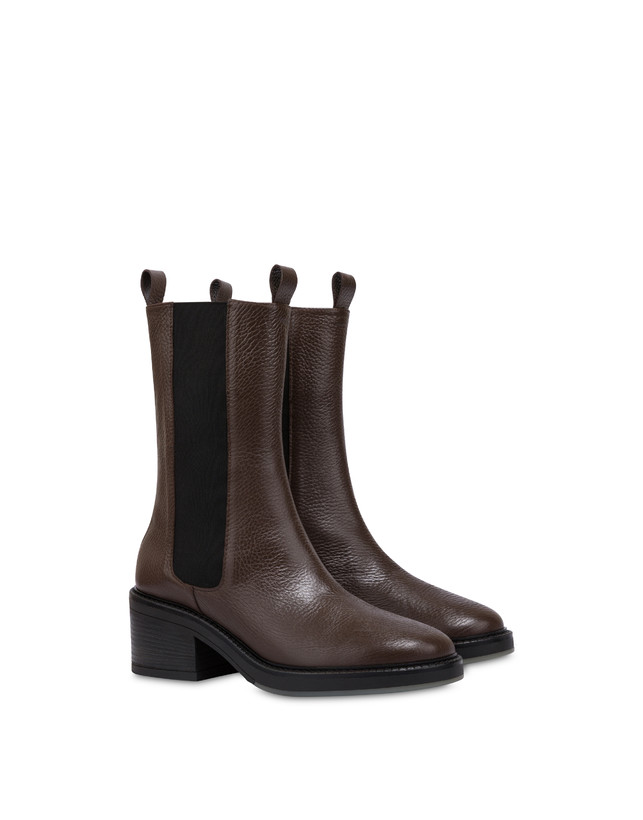 Laura Ankle Boots in Tumbled Calfskin Photo 2