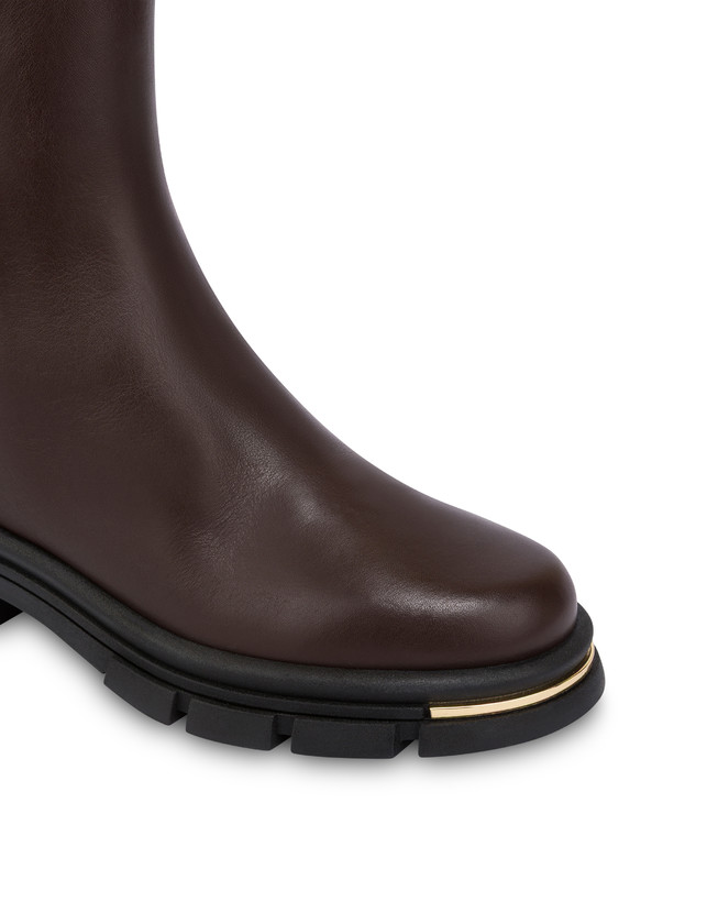 Comfy Calfskin Ankle Boots Photo 4
