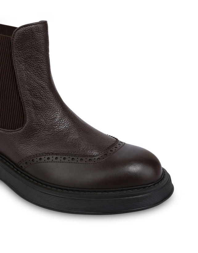 James Ankle Boots in Garnet Calfskin Photo 5