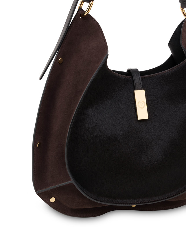 Austin Shoulder Bag in Crust Pony Skin and Calfskin Photo 4