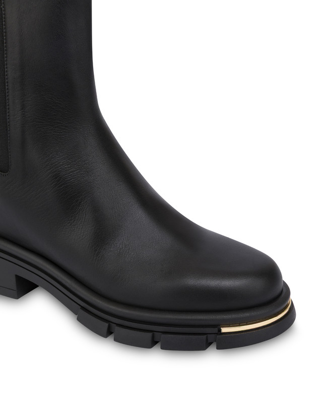 Comfy Calfskin Ankle Boots Photo 4