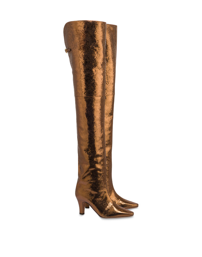 Stivale Muse over the knee in capra stampa vipera Photo 2