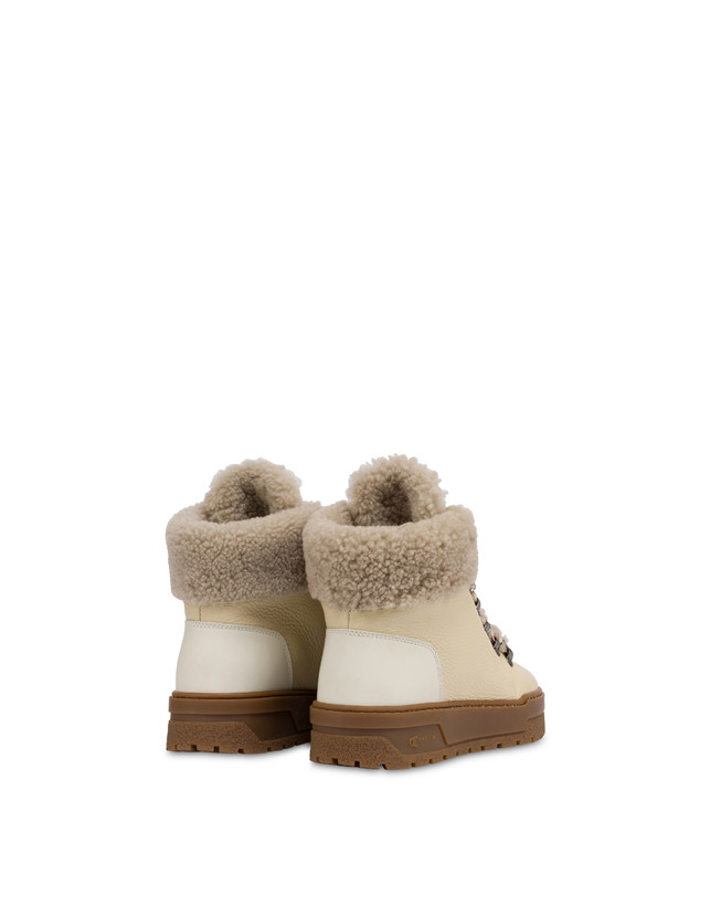 Ice Cracker-Stiefel aus gewalktem, gummiertem Kalbsleder und Lammfell Photo 3