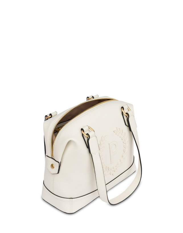 Crown Barrel Bag in Grained Vegan Leather Photo 3