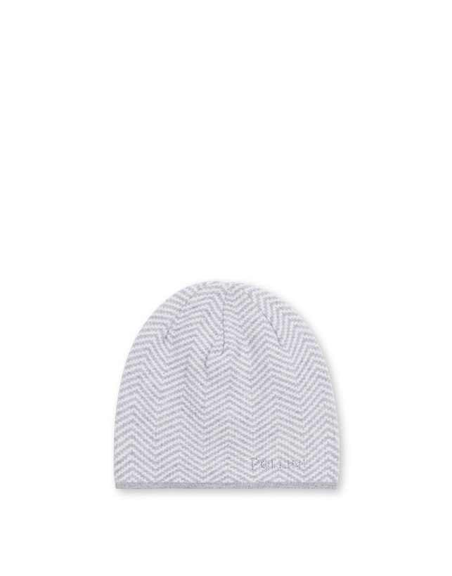 Weiche Mütze aus Wollmischung mit Chevron-Druck Photo 1
