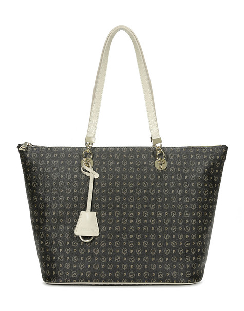 BORSA A SPALLA BLACK/IVORY
