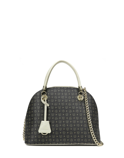 Borsa a mano Heritage Logo Classic NERO/AVORIO