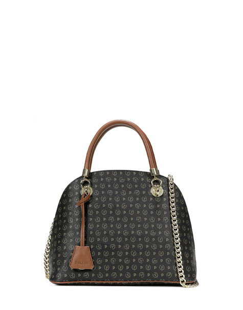 Borsa a mano Heritage Logo Classic NERO/MARRONE