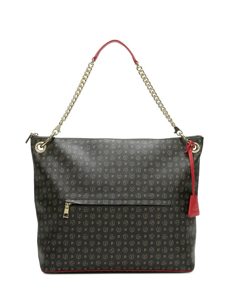 BORSA A SPALLA BLACK/LAKY RED
