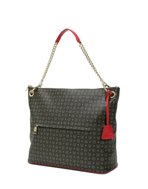 BORSA A SPALLA BLACK/LAKY RED