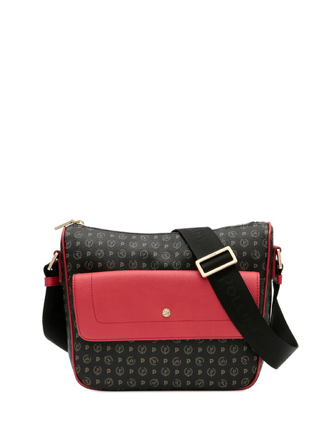 BORSA A SPALLA BLACK/LAKY RED