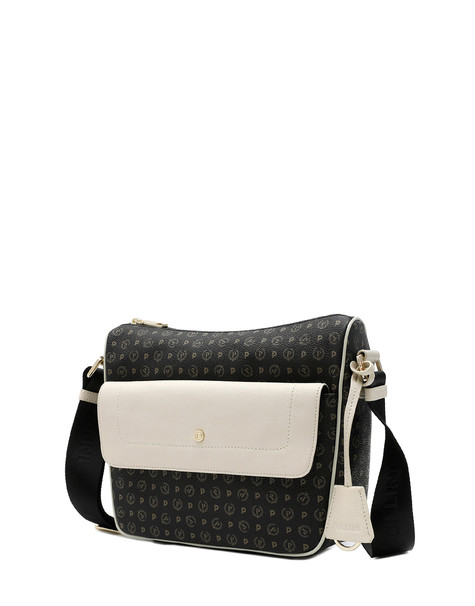 BORSA A SPALLA BLACK/IVORY