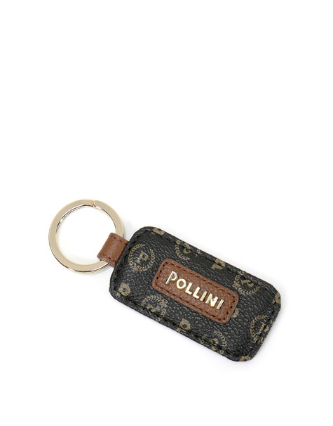 Portachiavi con logo Heritage Logo Classic NERO/MARRONE