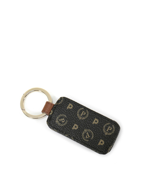 Portachiavi con logo Heritage Logo Classic NERO/MARRONE