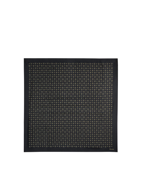 Foulard In Raso Heritage Logo Classic Nero/nero
