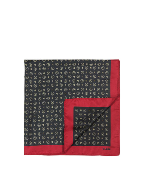 Heritage Logo Classic Satin Scarf Black/red