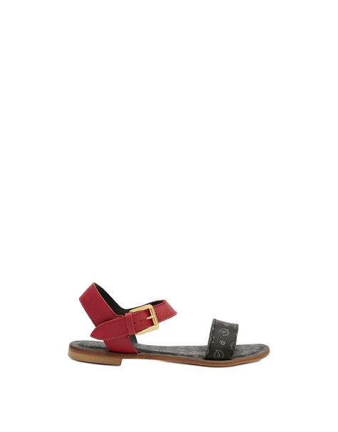 Sandals Black/laky red