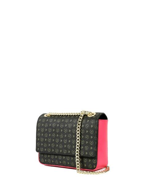 BORSA A SPALLA BLACK/FUCHSIA