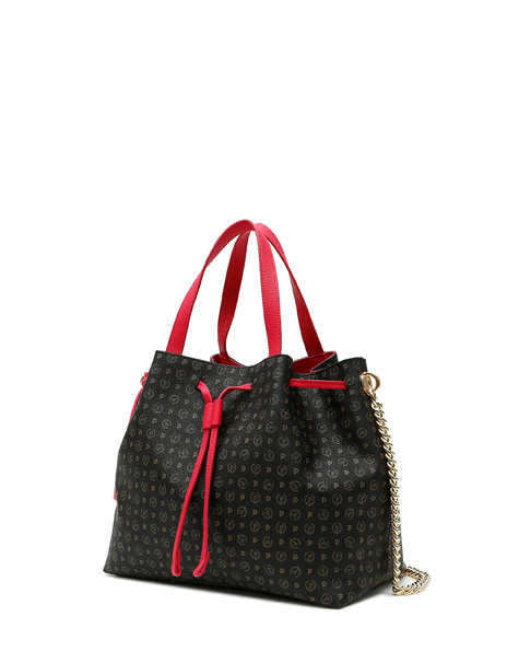 Shopping bag Black/laky red