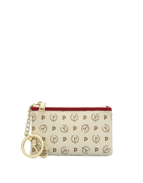 Portachiavi con portamonete Heritage Logo Classic AVORIO/LACCA
