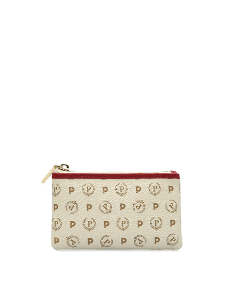 Portachiavi con portamonete Heritage Logo Classic AVORIO/LACCA