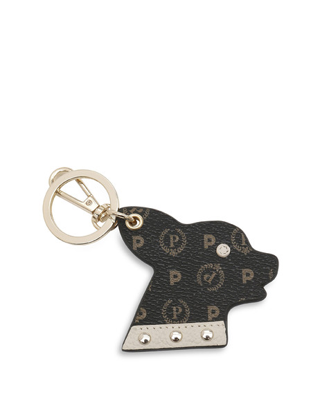 Portachiavi Dog Heritage Logo Classic NERO/AVORIO