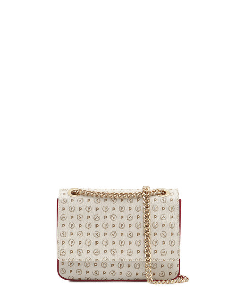 BORSA A SPALLA IVORY/LAKY RED