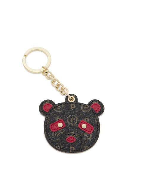 Portachiavi panda Heritage Logo Classic NERO/LACCA