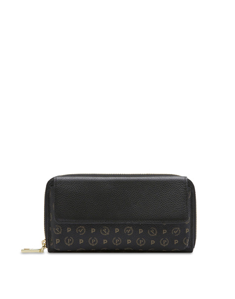 Portafoglio zip around Heritage Logo Classic NERO/NERO