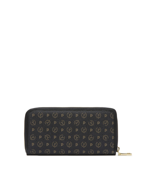 Portafoglio zip around Heritage Logo Classic NERO/NERO