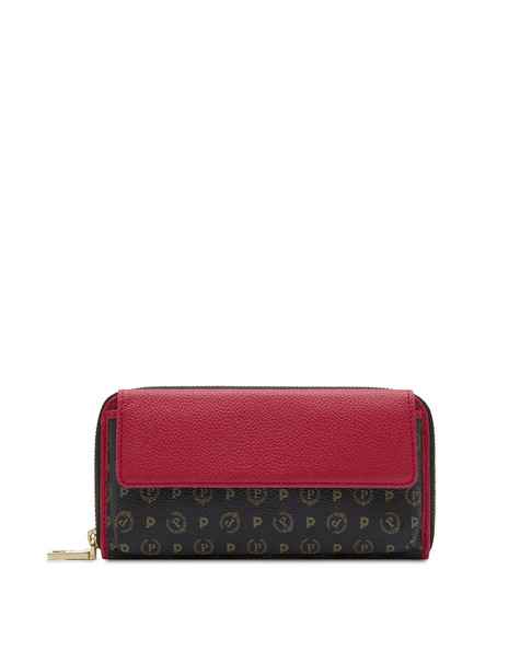 Portafoglio zip around Heritage Logo Classic NERO/LACCA