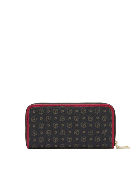 Portafoglio zip around Heritage Logo Classic NERO/LACCA