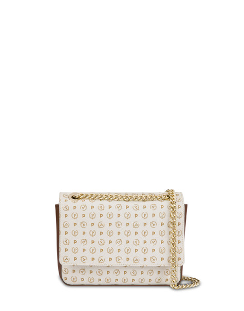 BORSA A SPALLA IVORY/BROWN