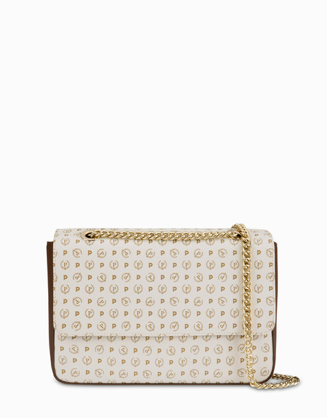 Borsa A Spalla Ivory/brown