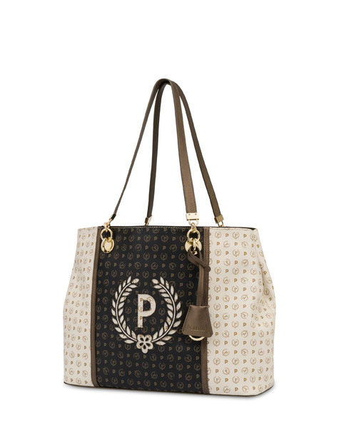 Special Heritage shopping bag IVORY/BLACK/BRONZE