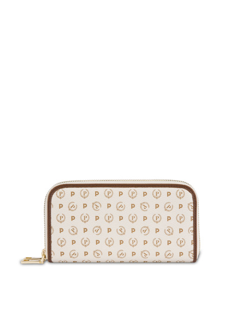 Portafoglio con doppia zip Heritage Logo Classic AVORIO/MARRONE