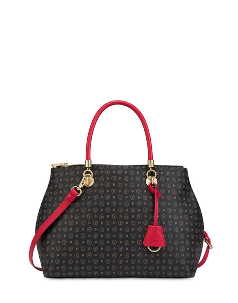 BORSA A SPALLA BLACK/LAKY RED